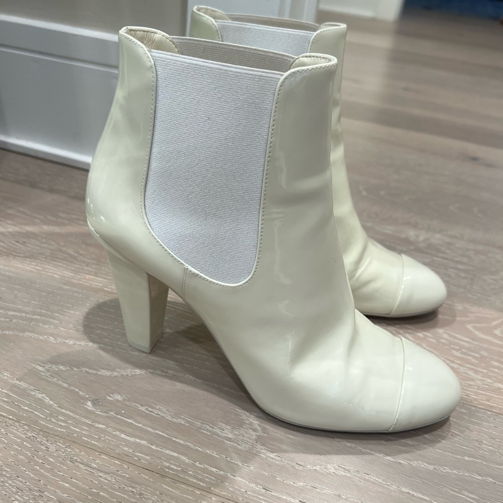 Chanel Cream boots
